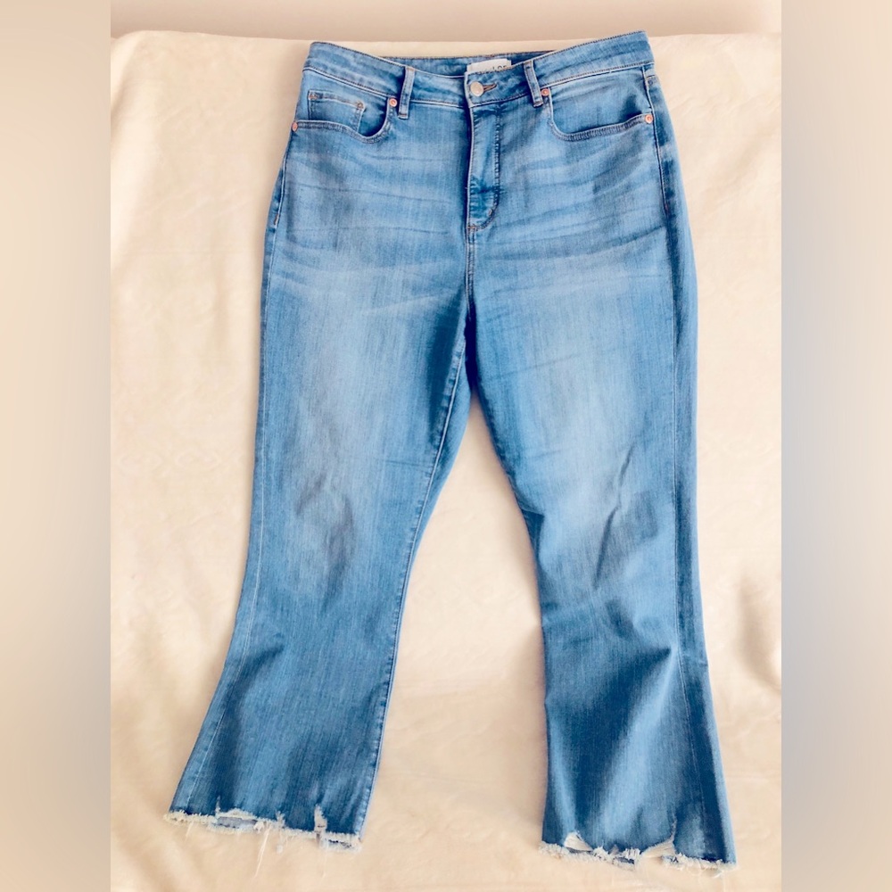 Women's Blue Jeans Loft The Kick Crop Light Blue